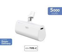 Powerbank 5000mAh USBC PD connettore integrato bianco