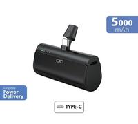 Powerbank 5000mAh Usbc Pd Connettore Integrato Nero