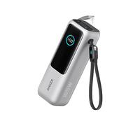 Anker Power bank per computer portatile da 25.000 mAh con 3 porte USB-C da 165 W, cavi integrati e a scomparsa, ricarica multipla per iPhone 17/16/15, MacBook, Samsung e altro ancora