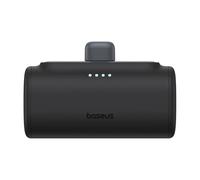 Baseus Power Bank con connettore USB C pieghevole integrato, caricatore portatile da 5000 mAh 20 W, per iPhone 15/15 Plus/15 Pro/15 Pro Max, Samsung S22/23 Series (nero)