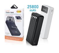 POWERBANK BATTERIA ESTERNA A RICARICA SUPER VELOCE 25800MAH 22.5W 4 CAVI TT26000
