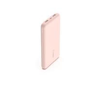 Belkin BoostCharge Power Bank 10000mAh con Porte USB-C e USB-A - Rosa | Caricatore Portatile 10000mAh, Ricarica 3 Dispositivi (1 USB-C, 2 USB-A), 15W, LED di Stato, Prodotto in Plastica Riciclata