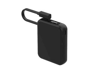 Powerbank CELLY Batteria portatile da 20W con cavo integrato 5000 mAh, Nero