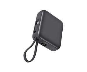 Powerbank CELLY Batteria portatile da 22.5W con cavo integrato 10.000 mAh, Grigio