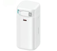 Powerbank con cavo USB-C retrattile USAMS 18000 mAh PD45W Bianco