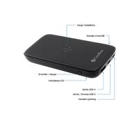 POWERBANK COOLBOX COO-PB10KW-BK1 37 Wh, Nero