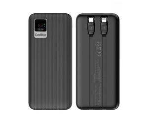 Powerbank CoolBox PB10000 10000mAh USB C 20W ricarica rapida Nero