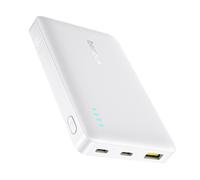 Powerbank da 10000 mAh 22,5 W EnerFill FP21 USB-A USB-C con cavo USB-C - bianco