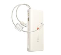 Powerbank da 20000 mAh 100 W con display e due cavi USB-C - beige