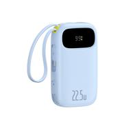 Powerbank da 20000 mAh con display e cavi integrati EnerFill FC31 22,5 W - blu