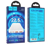 POWERBANK HOCO J101 10000mAh 2X USB+TYPE-C 3A 22.5W BIANCO