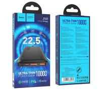 POWERBANK HOCO J101 10000mAh 2X USB+TYPE-C 3A 22.5W NERO