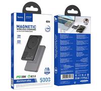 POWERBANK hoco. Q26 5000mAh 20W MAGSAFE Grigio Metallizzato