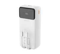 Powerbank K15Max 30000mAh 22,5W cavi Lightning bianco