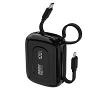 Powerbank K32 10000mAh 22,5W cavo Lightning USB-C nero