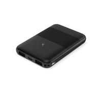 Powerbank Ksix Slim 5000 mAh 10W con cavo USB-A USB-C Nero