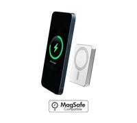 Force Power, Powerbank 5000mAh compatibile Induzione 15W, Grigio chiaro