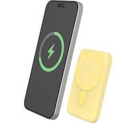 Powerbank MagSafe Wireless 5000mAh 15W Qi 2 porte USB C Fresh Butter Bigben