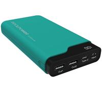 RealPower PB -15000C - Caricatore 15000 MAH 54 WH - 3.1 A - 3 Posizioni di connessione di uscita (USB, USB -C) - sul cavo: micro -USB, USB -C - Green - Nouvo