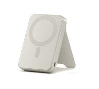 SATECHI OntheGo Power Bank, Qi2 Power Bank 10000mAh, Ricarica rapida da 15W, Batteria portatile con supporto per iPhone e Android - Sabbia