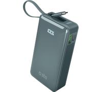 Powerbank SBS 10.000mAh con display LCD e cavo integrato Type-C PD20W azzurr