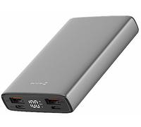 Powerbank Swissten Aluminum 10000 mAh Pilka