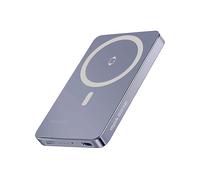 POWERBANK SWISSTEN Slim Qi2 - uscita USB-C 20W, ricarica rapida, design compatto 5000 mAh, Grigio