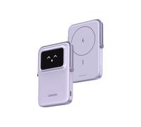 POWERBANK UGREEN Uno PB571 - uscita USB-C 20W, ricarica magnetica, display TFT 5000 mAh, Viola