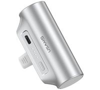 Powerbank USAMS PB79 Mini Tail Plug Portatile 3000mAh USB-C argento