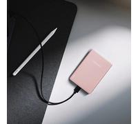 Intenso MW5000 Power Bank Magnetico 5000mAh - MagSafe, Wireless Charging 15W, USB-C PD 20W, Piatto & Compatto - Testato in Germania - Rosé