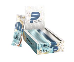 PowerBar Protein Plus 30% Vanilla Coconut 15x55g - Barra ad Alta Proteina + Proteine del Siero e della Caseina, 15 Riegel