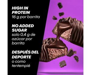 Powerbar Scatola Di Barrette Energetiche Protein Soft Core 48g Dark Chocolate Brownie 12 Unità Multicolor