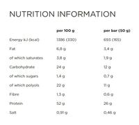 Powerbar Scatola Di Barrette Proteiche Plus 52% Biscotti&crema 50g 20 Unità Blue