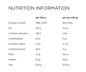 Powerbar Scatola Di Barrette Proteiche Plus 52% Biscotti&crema 50g 20 Unità Blue