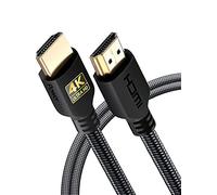 PowerBear Cavo HDMI 4K 2 m | Confezione da 2, Alta velocità, nylon intrecciato e connettori dorati, 4K a 60 Hz, Ultra HD, 2K, 1080P, ARC e CL3 | per laptop, monitor, PS5, Xbox One e altro ancora