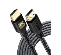 PowerBear Cavo HDMI 4K 6 m | Alta velocità, nylon intrecciato e connettori dorati, 4K a 60 Hz, Ultra HD, 2K, 1080P, ARC e CL3 | per laptop, monitor, PS5, PS4, Xbox One, Fire TV e altro ancora
