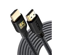 PowerBear Cavo HDMI 4K 9 m | Alta velocità, nylon intrecciato e connettori dorati, 4K a 60 Hz, Ultra HD, 2K, 1080P, ARC e CL3 | per laptop, monitor, PS5, PS4, Xbox One, Fire TV e altro ancora