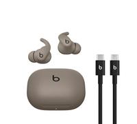 Powerbeats Fit - Auricolari wireless per l'allenamento con cancellazione del rumore, IPX4, fino a 30 ore di autonomia con la custodia di ricarica, compatibili con Apple e Android - Grigio granito