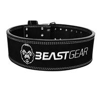 PowerBelt Cintura da Palestra in Vera Pelle Nabuck con Doppia Fibbia Per