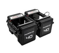 POWERBLOCK Pro 100 EXP Stage 1 - Set di manubri regolabili - Da 1 a 18 kg per manubrio - Struttura in acciaio robusta, espandibile con kit di estensione - Adatto per un uso intensivo