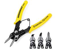 Powerbuilt 648598 Body & Changeable Jaws combination Snap Ring Pliers (8 pezzo)