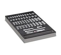 Powerbuilt 949004 47 pezzi, presa 47 pezzi 1/4 Dr Master Socket & Accessori