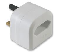 POWERCONNECTIONS Adattatore da Presa Europea a UK, 3A, Bianco