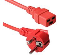 Powercord Schuko-C19 RED 3.00m
