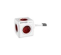 PowerCube, esteso, 5xsockets (CEE7) -GTPlug (CEE7), 3M, bianco/rosso, NEW