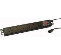 POWERDATA TECHNOLOGIES H15u13a/6/C14 - Orizzontale UK Pdu ,1.5U,6-WAY ,C14