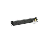 POWERDATA TECHNOLOGIES - V13a / Saf / 6 - Verticale UK Filtrato, 6-WAY Pdu