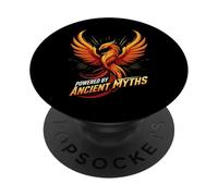 Powered By Ancient Myths Phoenix Fire Bird PopSockets PopGrip Adesivo