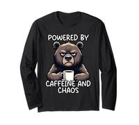 Powered By Caffeine And Chaos Maglia a Manica
