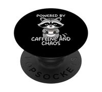 Powered By Caffeine And Chaos PopSockets PopGrip Adesivo